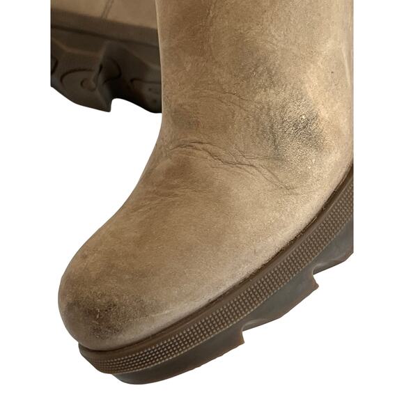 Sorel Women's Joan of Arctic Wedge II Tan Zip Ankle Booties Women's Size 9.5 - Picture 9 of 10